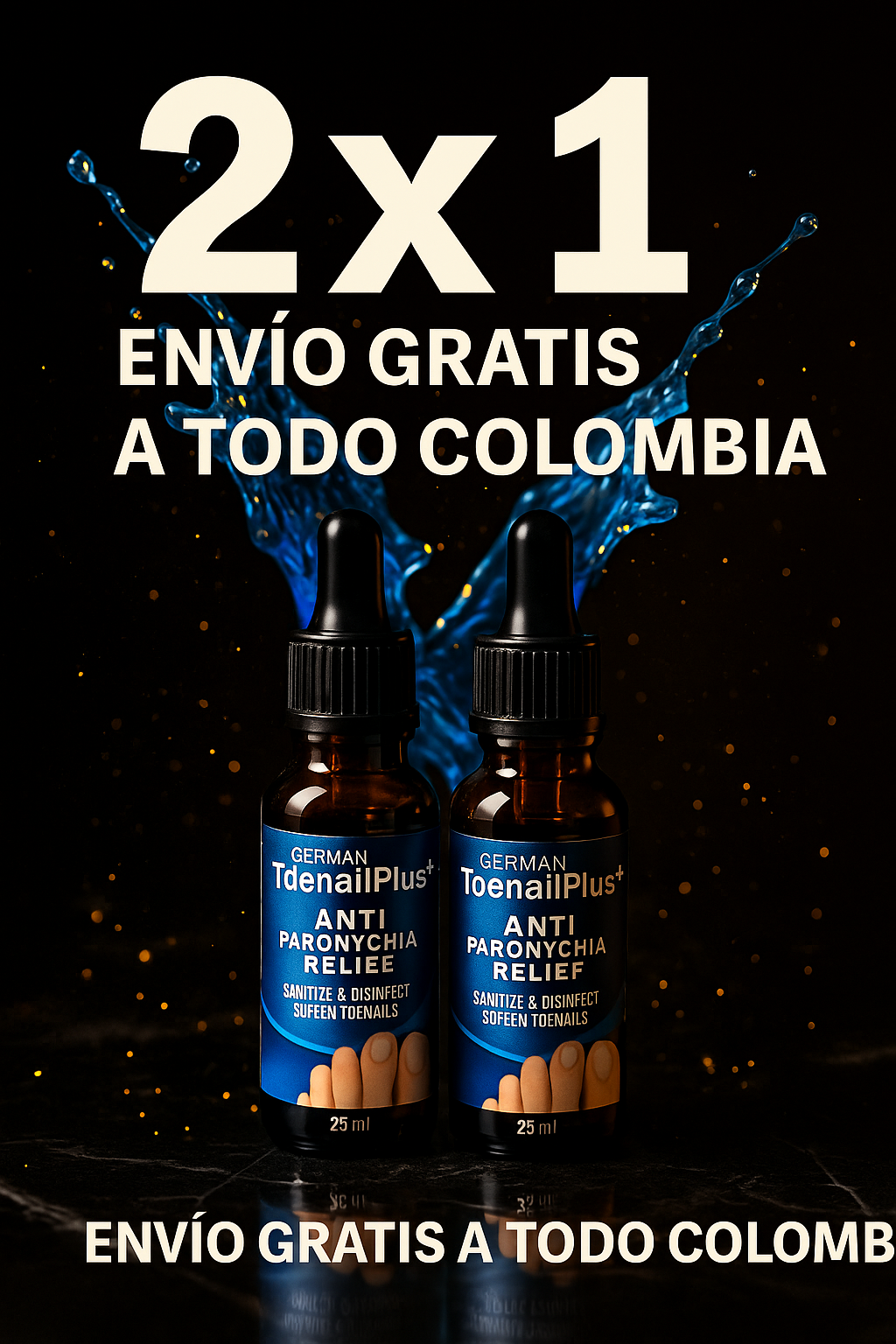 “Elimina hongos de uñas en 7 días – German ToenailPlus 2×1”