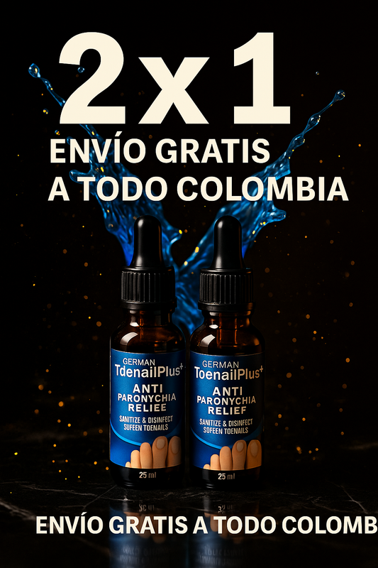 “Elimina hongos de uñas en 7 días – German ToenailPlus 2×1”